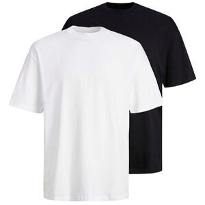 Jack And Jones Mens Bradley T-Shirt (Pack of 2) / Black